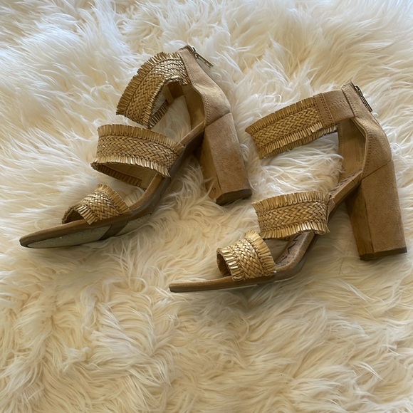 Sam & Libby Esther Suede Raffia sandals - Picture 2 of 5